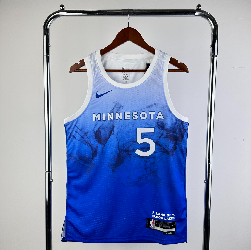 מינסוטה טימברוובלס גופיית סיטי אדישן כחולה גברים